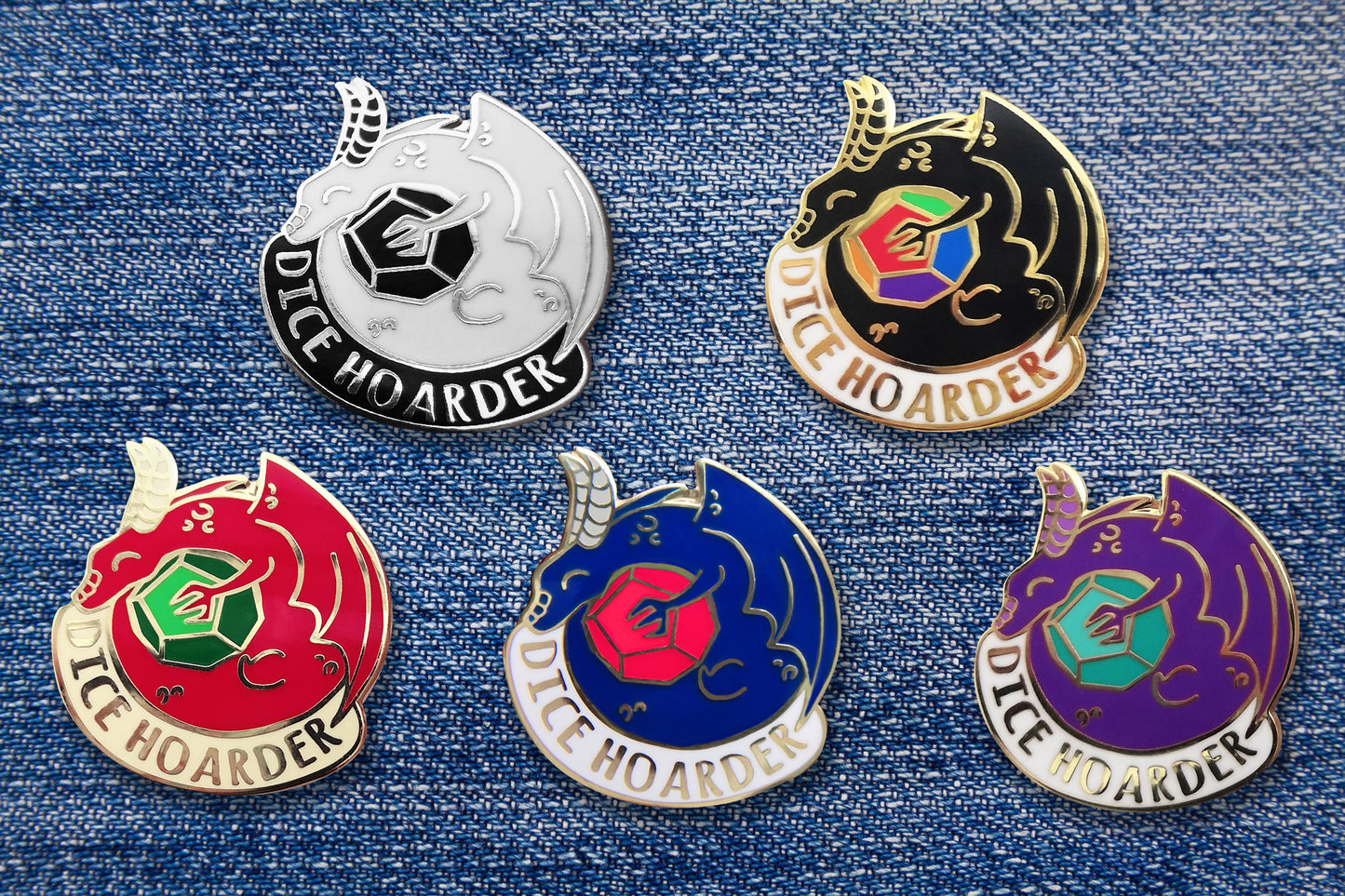 Mystery TTRPG Pin Pack (2x pins + 1x sticker)