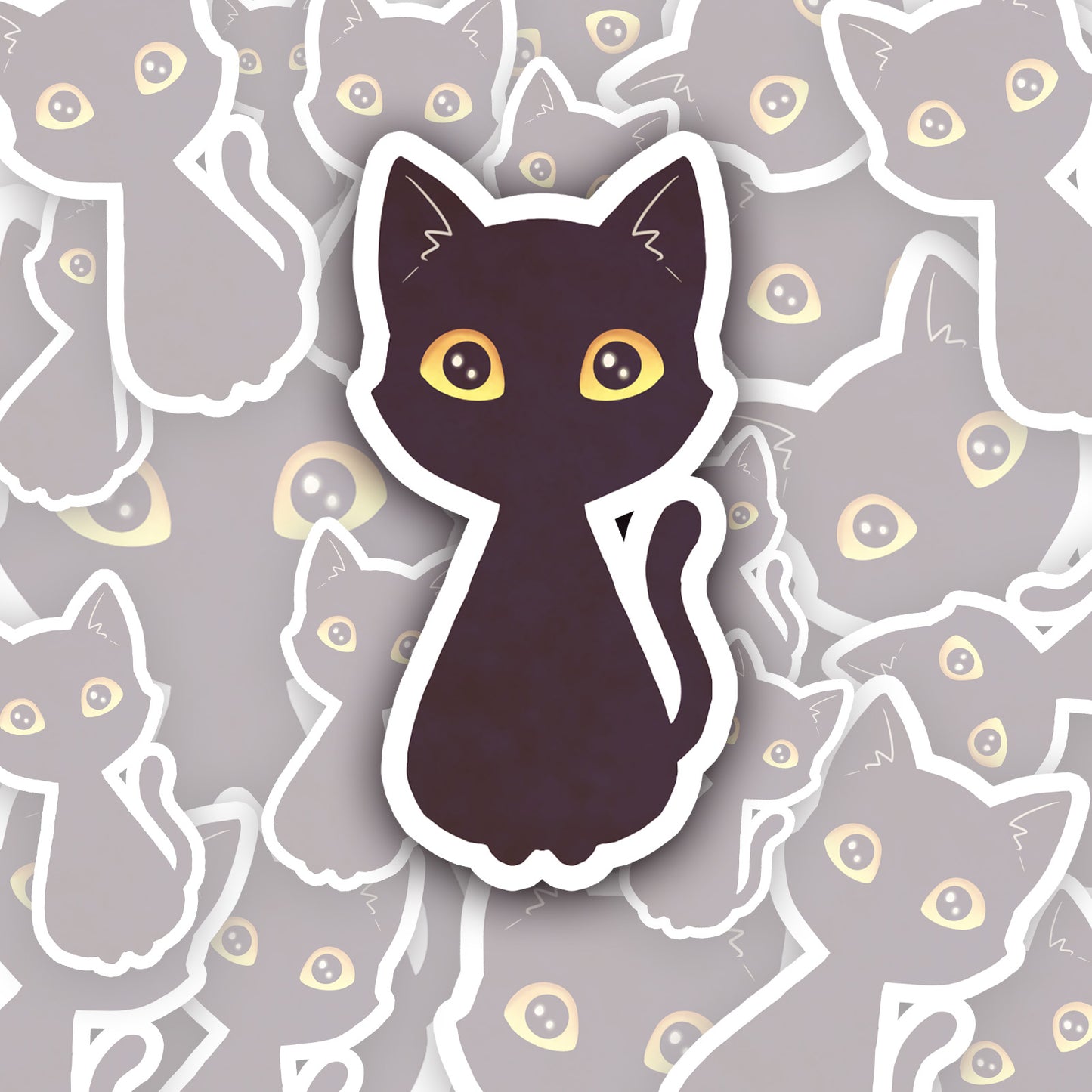 Fantasy Cat Familiar Vinyl Sticker Set (9 stickers)