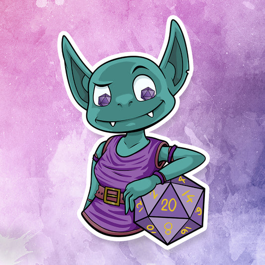 'Grapeshot' Dice Goblin Sticker (2.7")