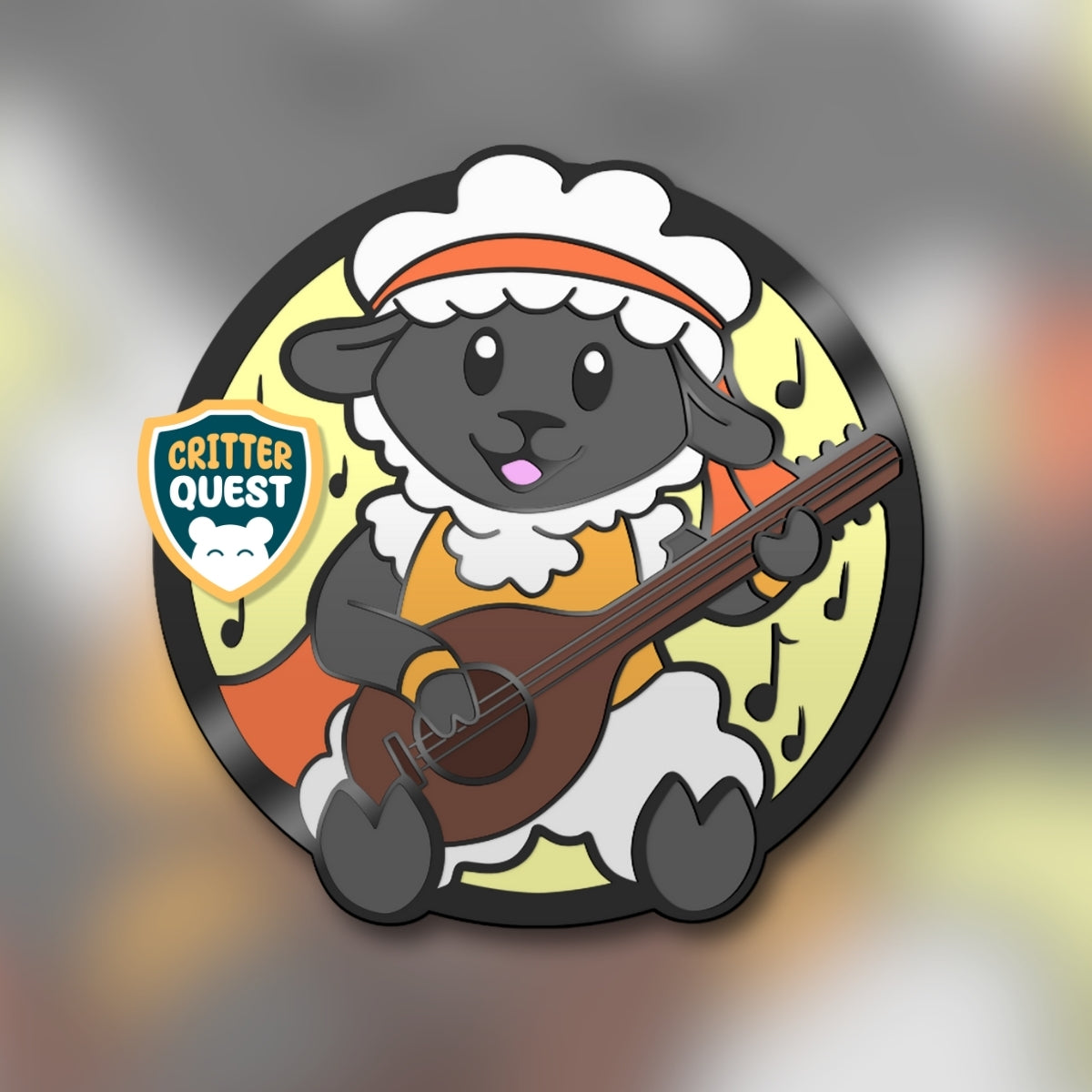 Sheep Bard Hard Enamel Pin | PREORDER | Critter Quest Collection