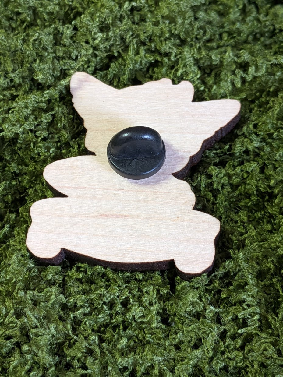 Gamer Goblin Wooden Pin | Eco Wood Hobby Goblin