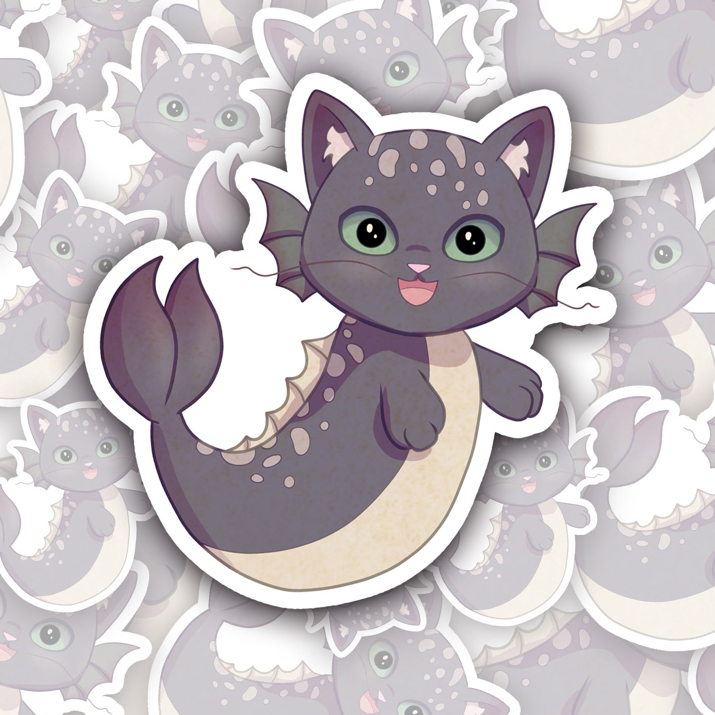 Fantasy Cat Familiar Vinyl Sticker Set (9 stickers)