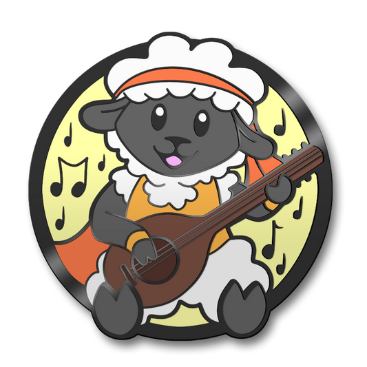 Sheep Bard Hard Enamel Pin | PREORDER | Critter Quest Collection