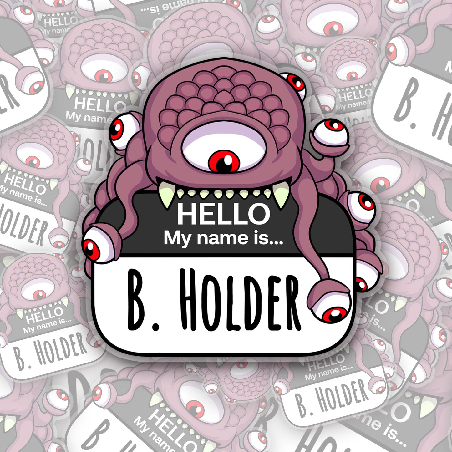 Fantasy Critter Namebadge Sticker Set (A. Menace, B. Holder, U. Nicorn)