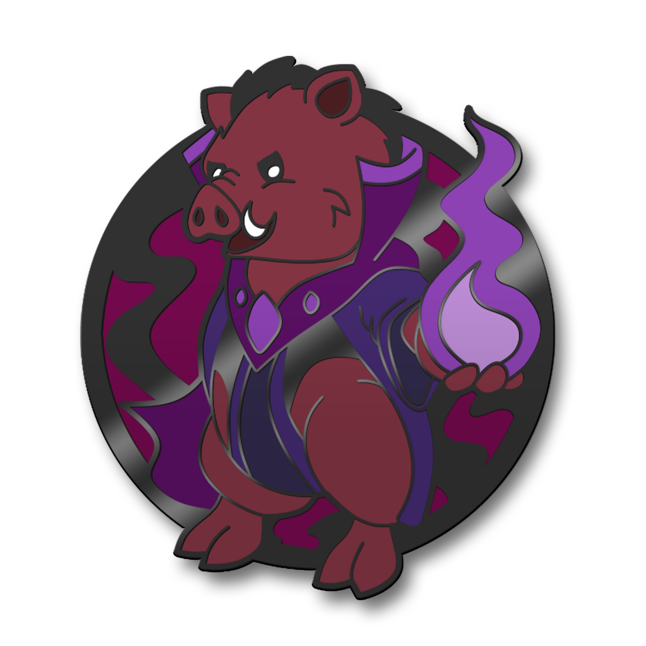 Boar Warlock Hard Enamel Pin | PREORDER | Critter Quest Collection