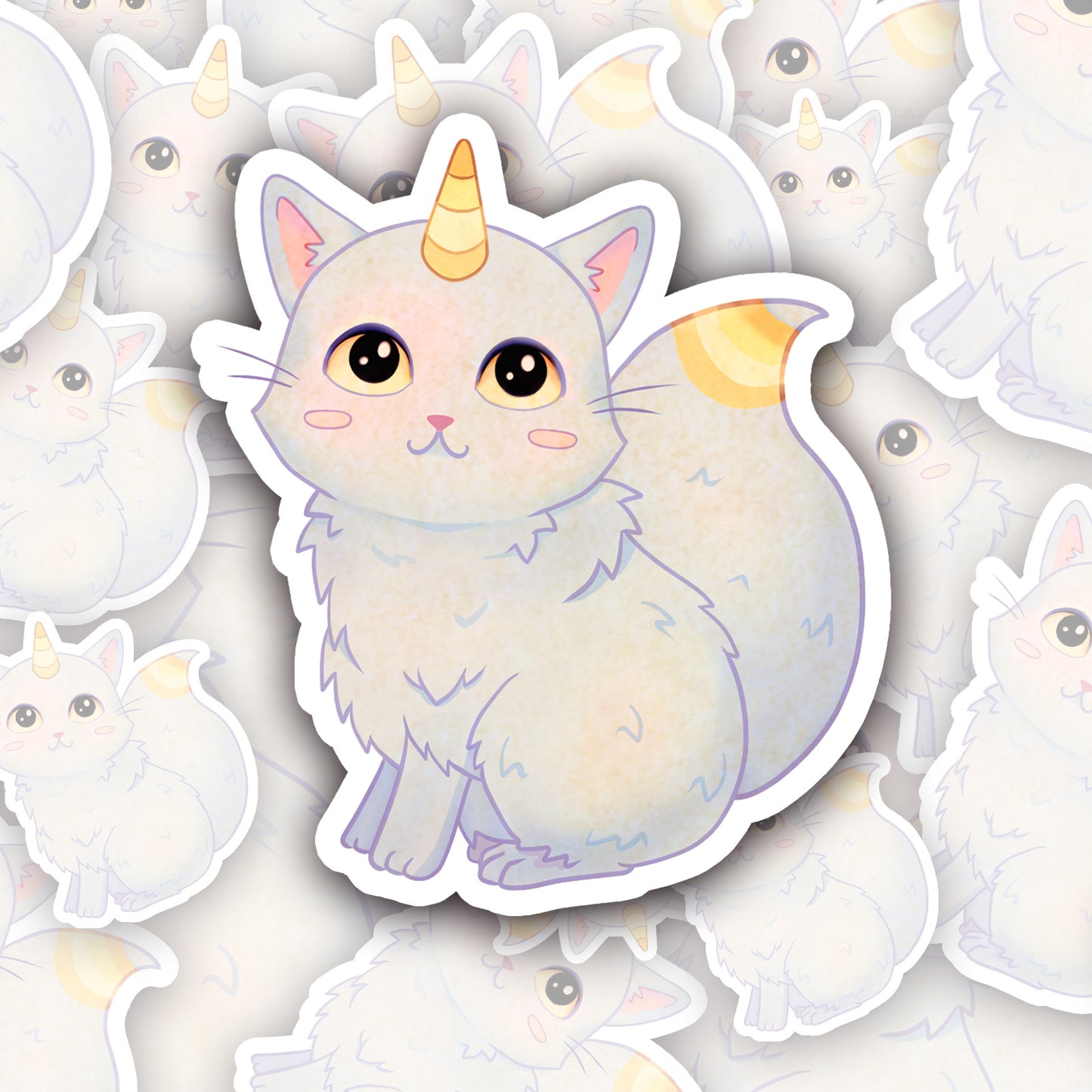 Fantasy Cat Familiar Vinyl Sticker Set (9 stickers)