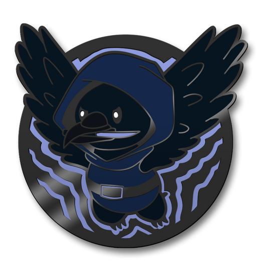Crow Rogue Hard Enamel Pin | PREORDER | Critter Quest Collection