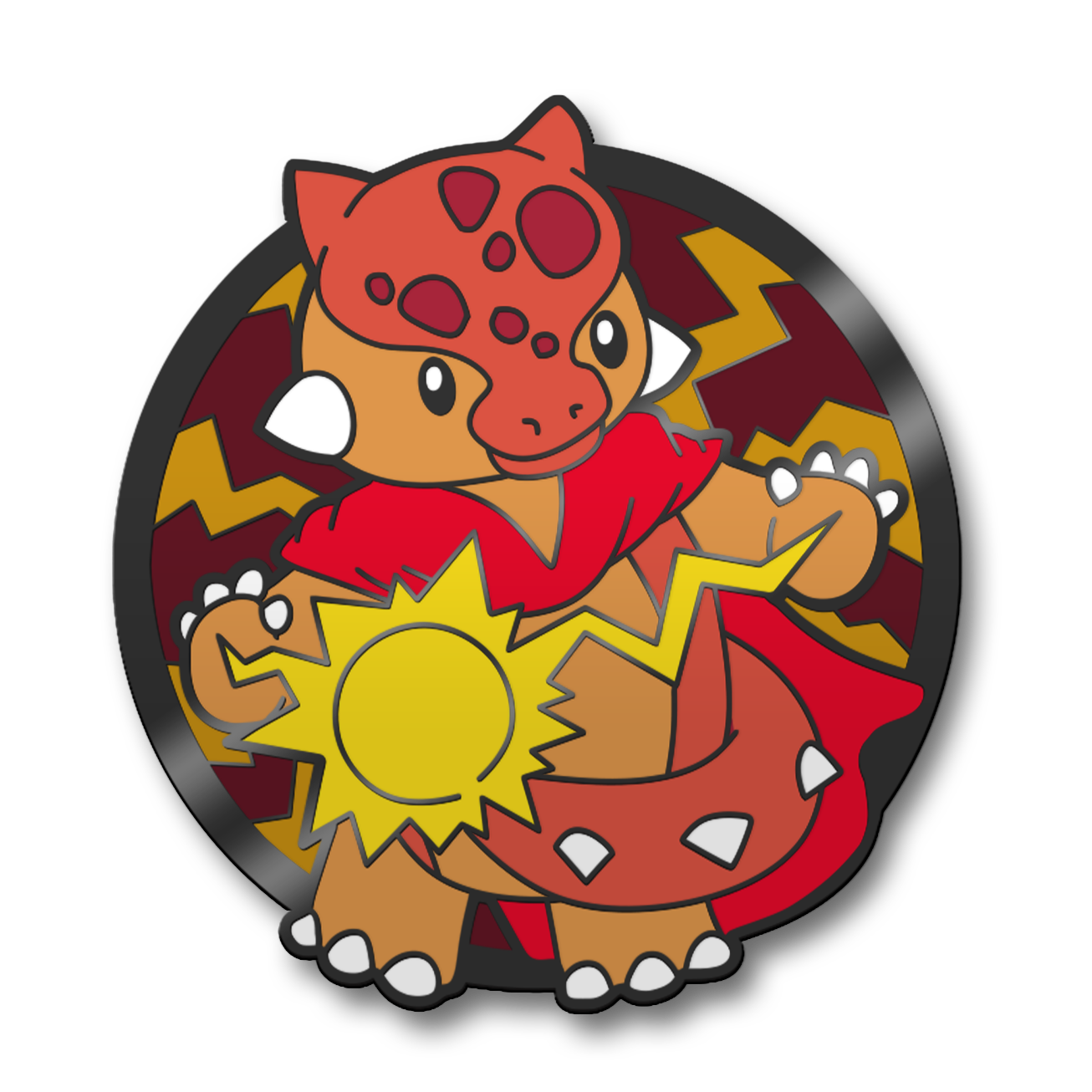 Dinosaur Sorcerer Hard Enamel Pin | PREORDER | Critter Quest Collection