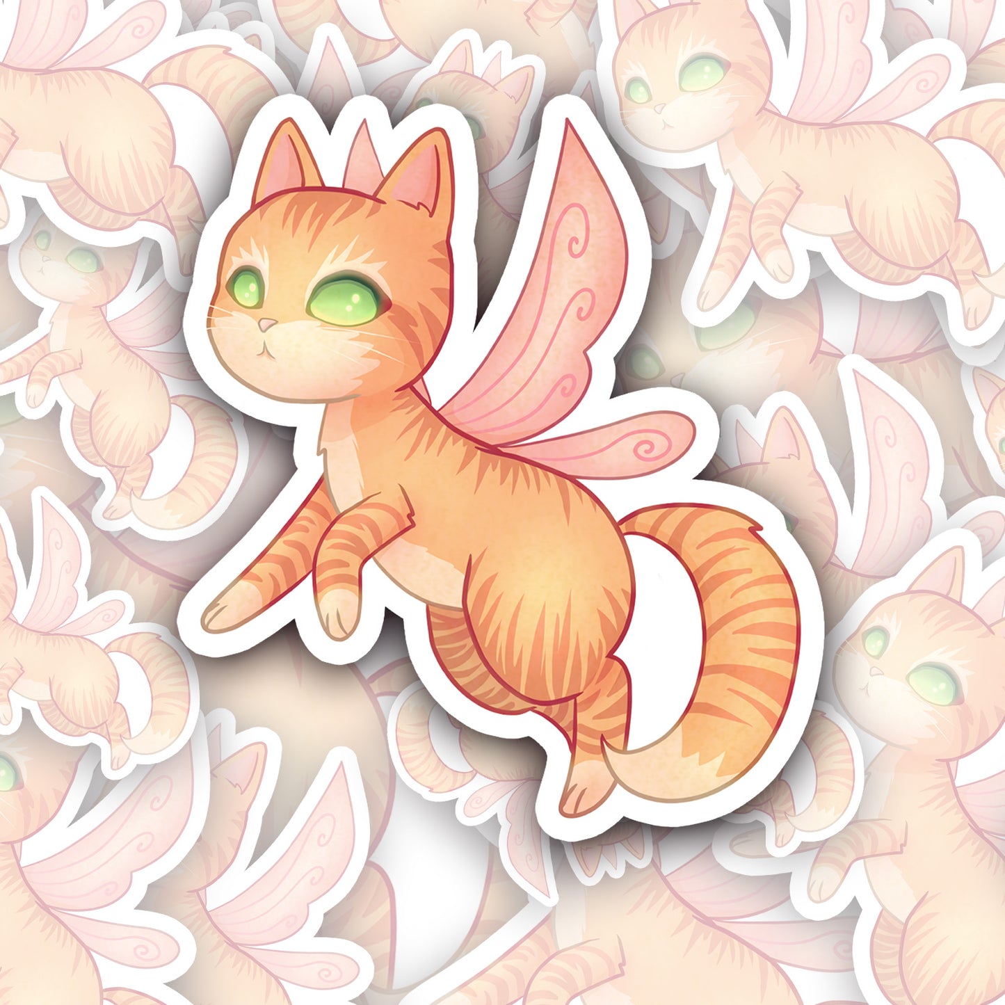 Fantasy Cat Familiar Vinyl Sticker Set (9 stickers)