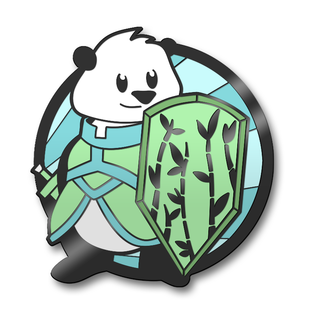Panda Paladin Hard Enamel Pin | PREORDER | Critter Quest Collection