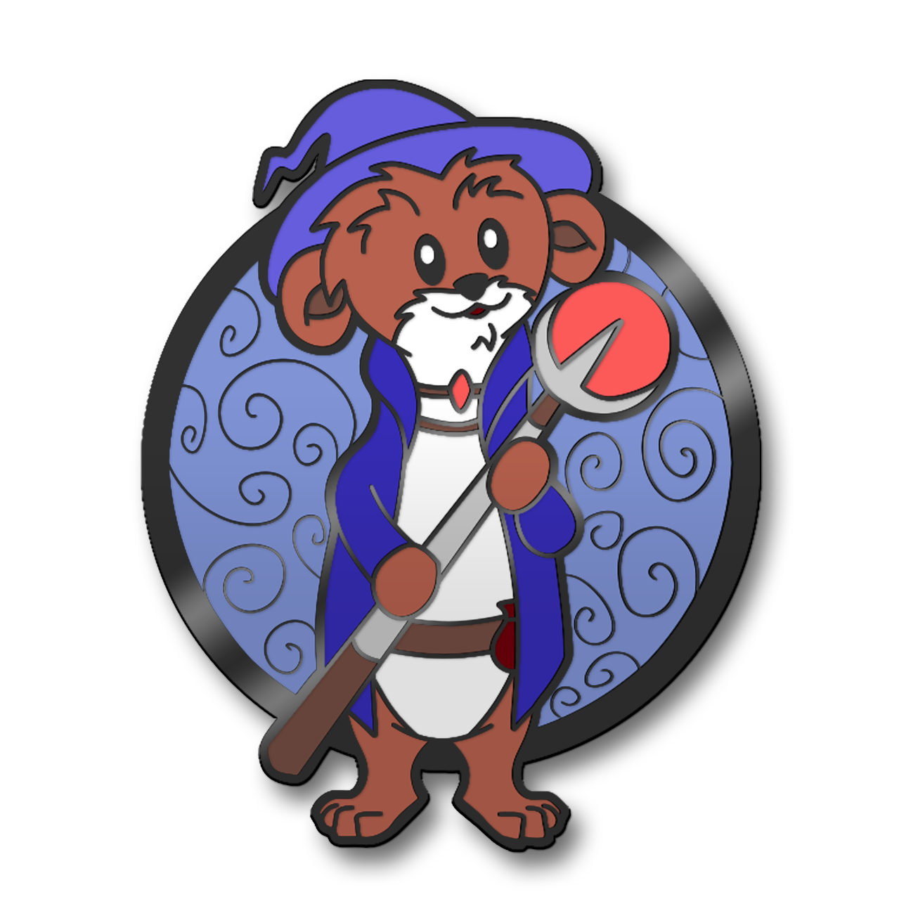 Weasel Wizard Hard Enamel Pin | PREORDER | Critter Quest Collection