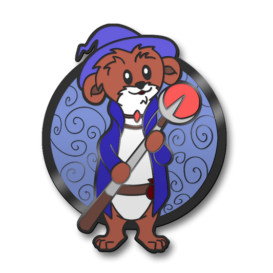 Weasel Wizard Hard Enamel Pin | PREORDER | Critter Quest Collection