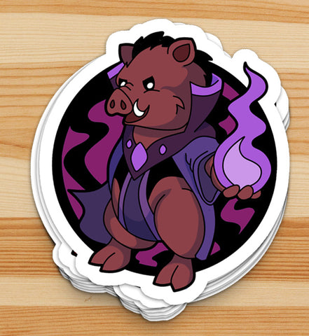 Boarlock Party Animal Sticker (3")