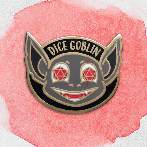 'Fizzleclack' Dice Goblin Hard Enamel Pin