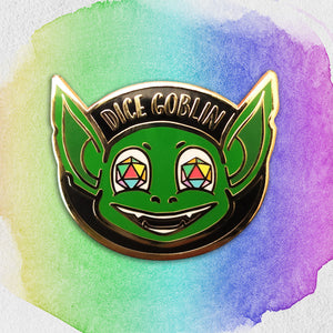 'Chromageddon' Dice Goblin Hard Enamel Pin