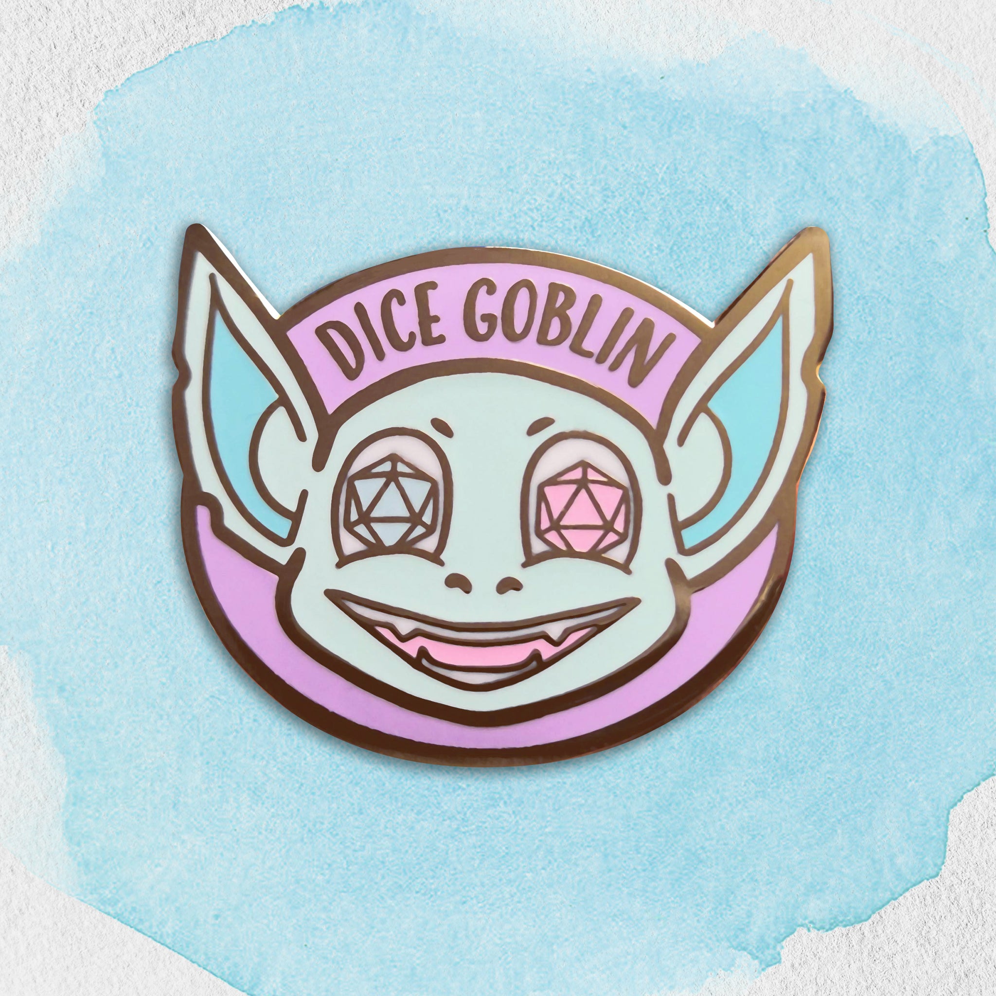 'Kabloom' Dice Goblin Hard Enamel Pin