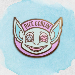 'Kabloom' Dice Goblin Hard Enamel Pin
